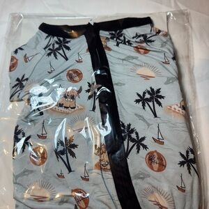 Highland Cow Beach Themed Bamboo Zippy Size 3-6